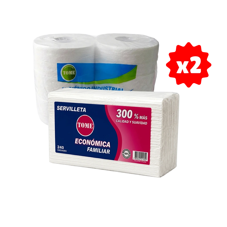 Combo Papel y Servilletas Tome