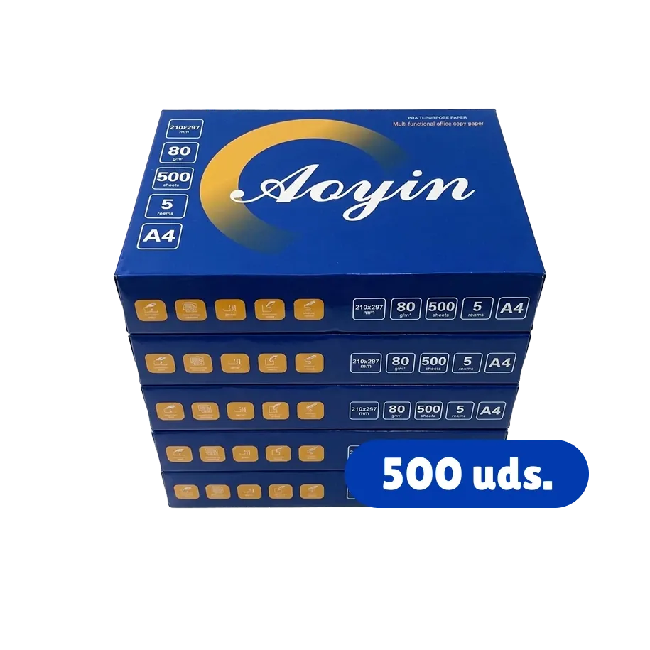 Resmas de papel oficio Aoyin 500 hojas