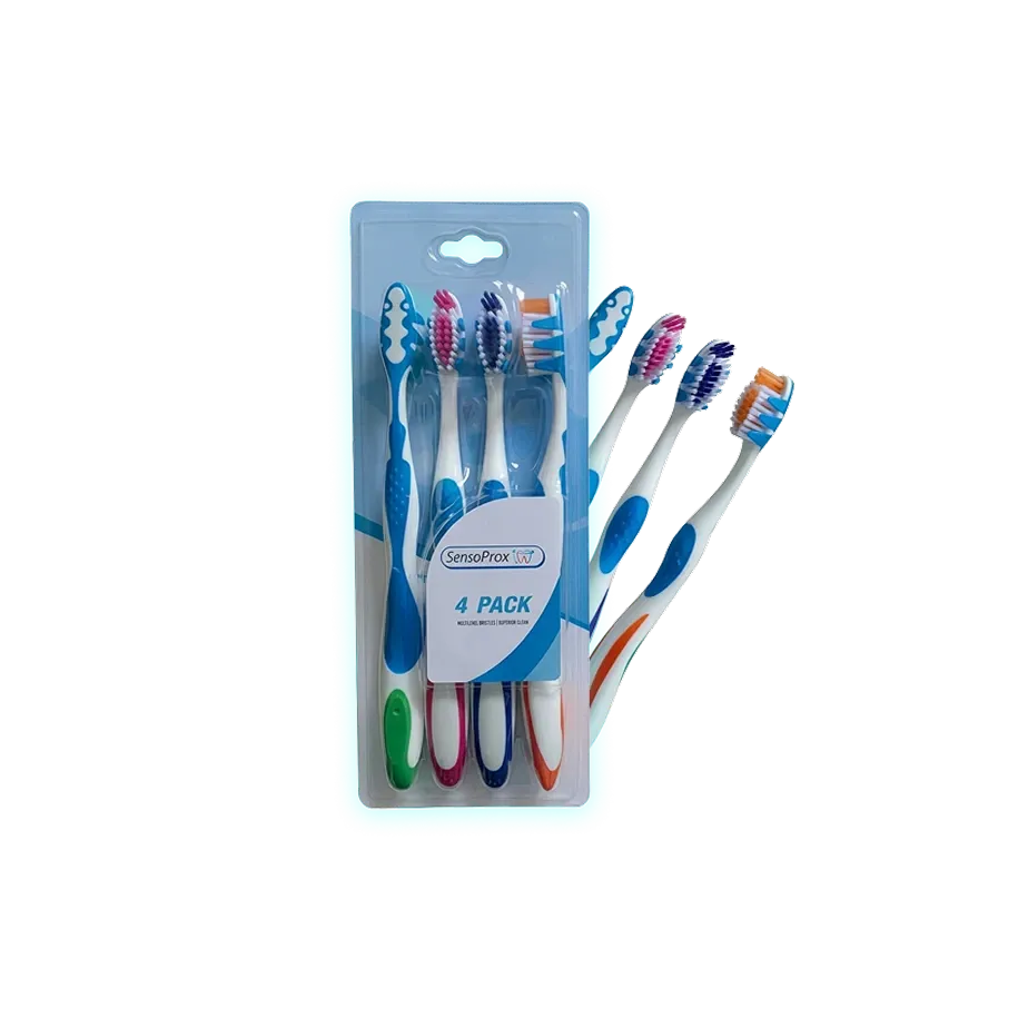 Pack de 4 cepillos dentales SensoProx