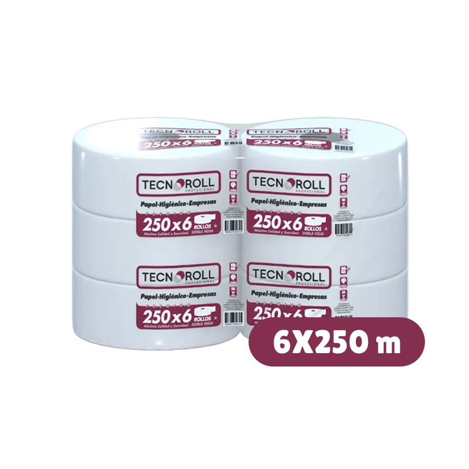 Tecnopapel Premium Doble Hoja 6 x 250 m TECNOROLL