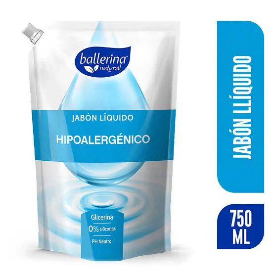 Jabon Liquido Hipoalergénico 750 ml – Ballerina