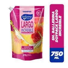 Shampoo Ballerina Largo Increible, 750 ml