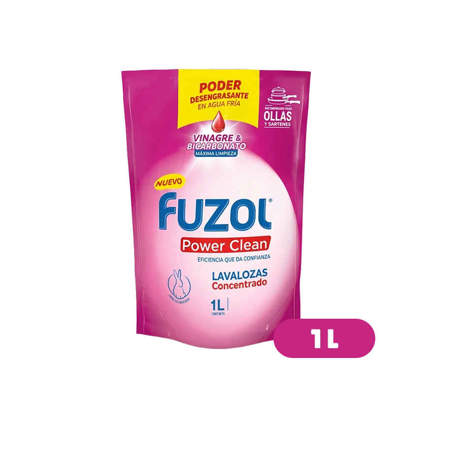 Lavaloza Concentrado Vinagre y Bicarbonato Fuzol 1 L