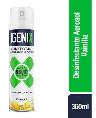 Desinfectante Igenix Vainilla Aerosol 360 cc