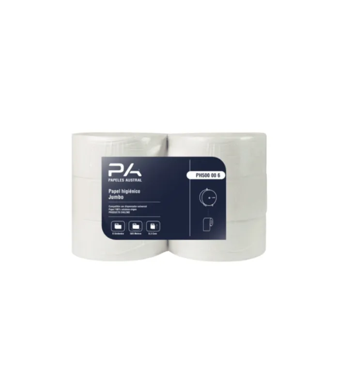 PAPEL HIGIÉNICO JUMBO 300 METROS X 6 ROLLOS – PAPELES AUSTRAL