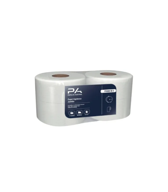 PAPEL HIGIÉNICO JUMBO 500 METROS X 4 ROLLOS – PAPELES AUSTRAL